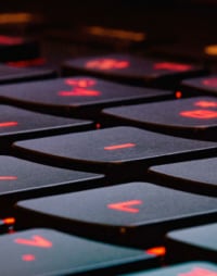 Red lit keyboard
